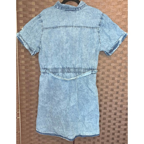 Jean Mini Dress With Pockets- Size 1X - Picture 2 of 4